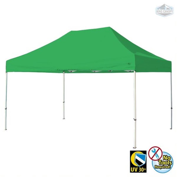 Entretenimiento 10 x 15 ft. White Frame Instant Pop Up Tuff Tent with Green Cover EN3677419 - main